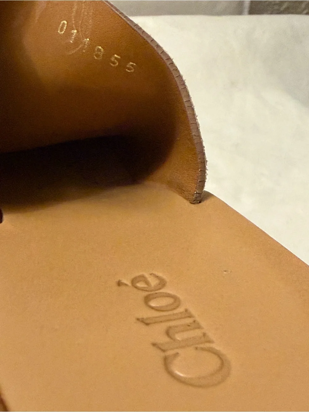 Chloé Taupe Suede Espadrille Slide Sandals, pre-owned, SZ7, gently used